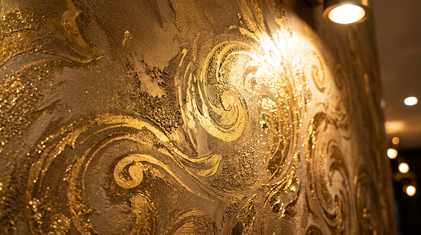 Royale Play luxury metallic gold stucco special effects