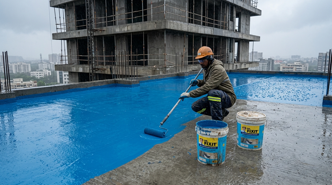 Dr Fixit high performance roof waterproofing sealant membrane